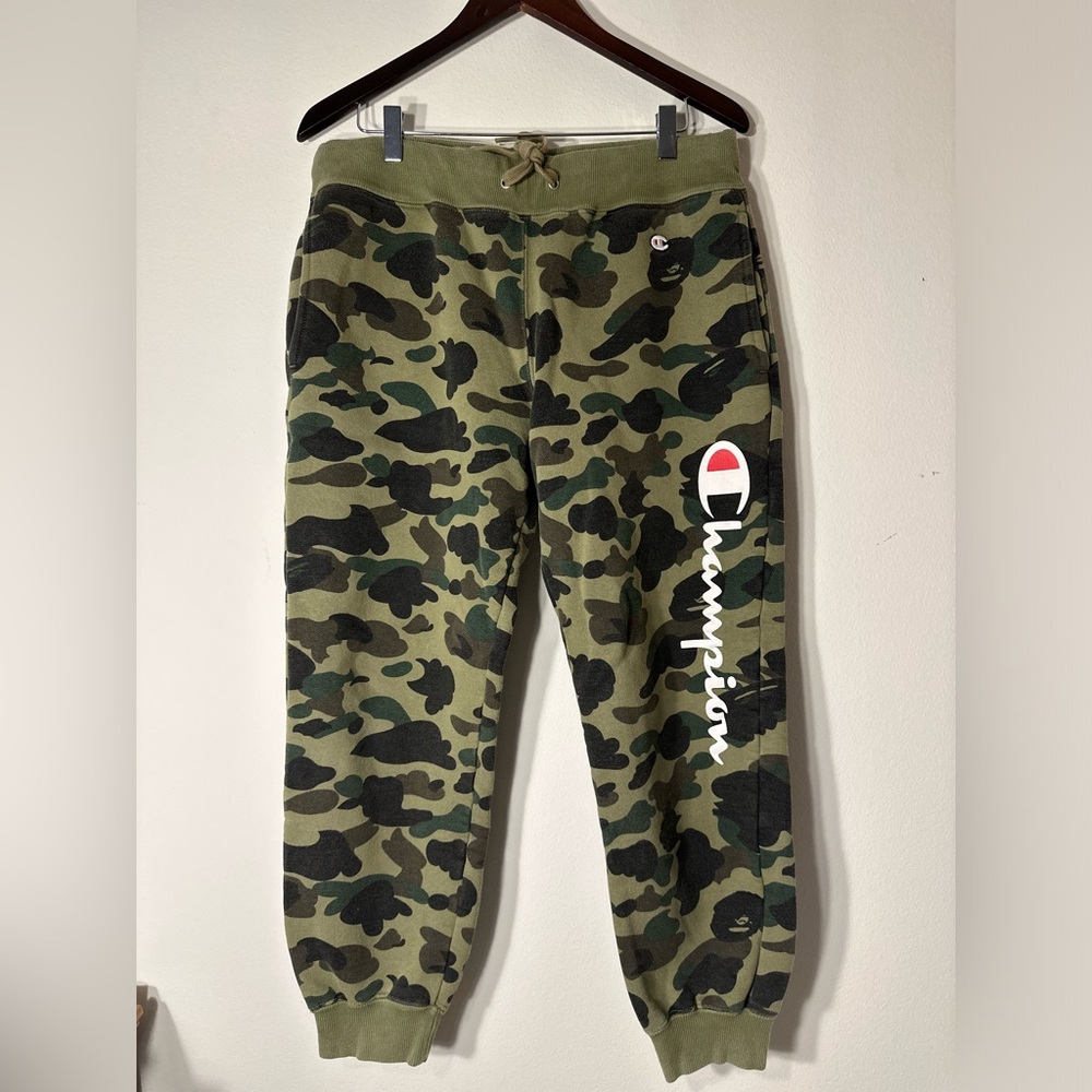 Champion x BAPE Camo Sweatpants